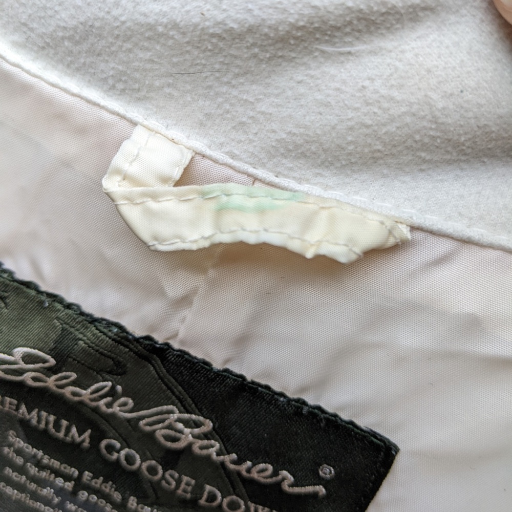 Eddie Bauer White Goosedown Vest Size XL Extra-Large - Picture 4 of 4